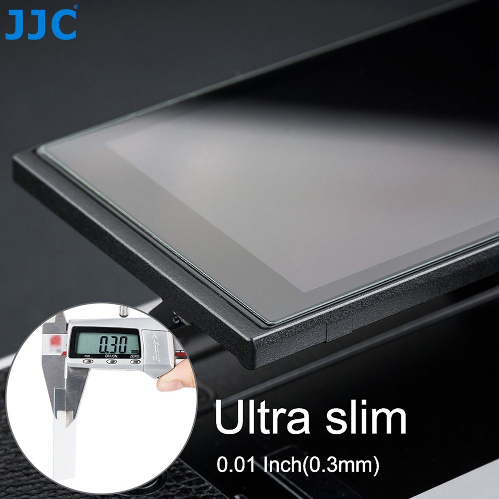 JJC Sony กระจกนิรภัยป้องกันหน้าจอกล้องสำหรับ ZV-1 II ZV-1F ZV-E10 ZV-E1 a7R V a7 IV a7S III a7C II a7CR a1 a9 a6700 a6000 a6100 a6300 a6400 a6600 a5000 RX100 VII VI V VA IV FX30 FX3  ZV1 ZVE1 A7R5 A7M4 A7M3 A7R4 A7R3 A7R2 A7S3 A7S2 RX100M7 RX100M6 RX100M5