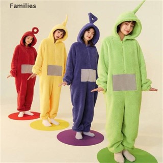 Families&gt; ชุดนอนจั๊มสูท คอสเพลย์สัตว์เทเลทับบี้ Disi Onesies Lala สําหรับผู้ใหญ่ ทุกเพศ