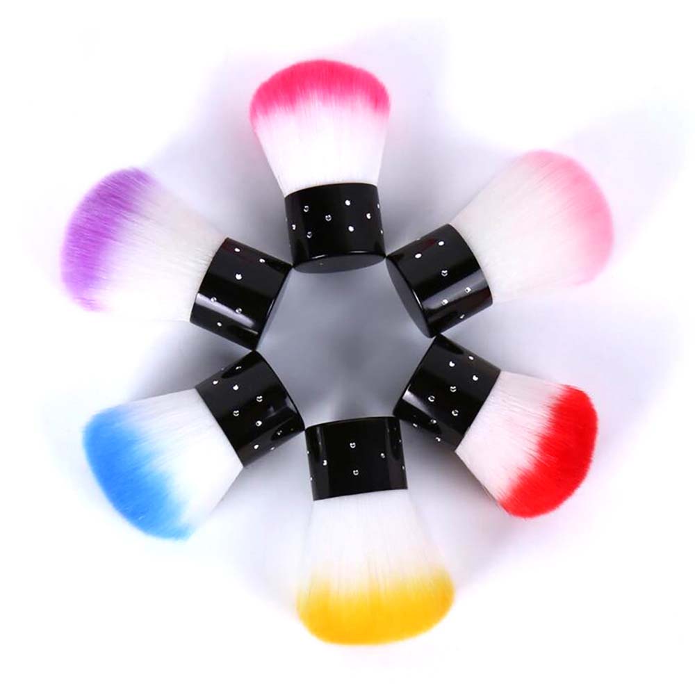 แปรงปัดด้ามสั้น แปรงปัดด้ามกุด เล็บเจล แปรงปัดฝุ่นเล็บ - รูปที่ 2