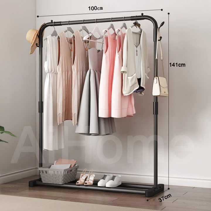 AiHome ราวตากผ้า แขวนเสื้อผ้า Coat Rack ราวแขวนเสื้อผ้า ยาว 90/60/100cm thumbnail 7