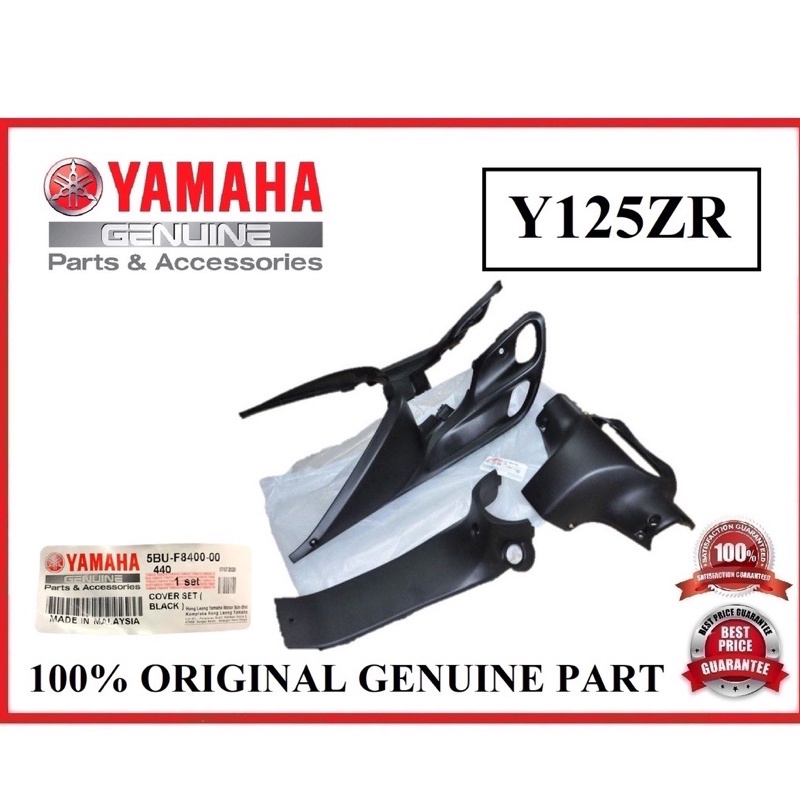 YAMAHA Y125ZR ชุดภายใน // 5BU-F840-00 HITAM SEBAM FLAT BLACK NON COLOUR PART COVER HITAM Y125Z Y125