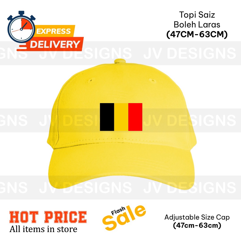 [ CAP ] BELGIUM FLAG EMBROIDERY/ SULAM COOL DESIGN CAP