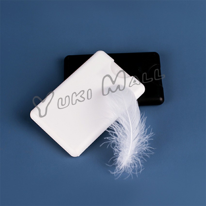 Yuki ขวดสเปรย์ทรงการ์ด 20ml ใส่น้ำหอม เเอลกอฮอล์ คุณภาพดี พกพาสะดวก  Card spray bottle