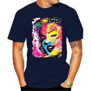 เสื้อยืด พิมพ์ลาย Marilyn Monroe Star Wo แฟชั่นสําหรับผู้ชาย ไซซ์ S-XL