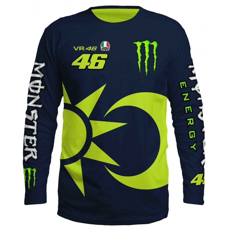 □New Long Sleeve Tee Valentino Rossi 3D พิมพ์จาก S ถึง 3XL #2