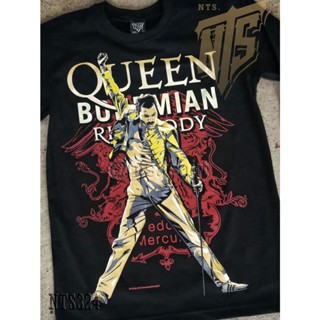 NTS 324 Queen Bohemian ROCK เสื้อยืด เสื้อวง เสื้อดำ สกรีนลายอย่างดี ผ้าหนา NTS T SHIRT S M L XL XXL