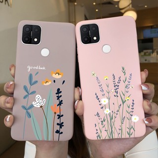 เคสโทรศัพท์มือถือ ซิลิโคนนิ่ม TPU ผิวด้าน กันกระแทก ลายไดโนเสาร์ มอนสเตอร์ ดอกไม้น่ารัก แฟชั่น สําหรับ Oppo A15 A15S A35 A 15 S 35 A15 A15S A35