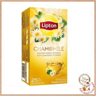 ลิปตัน ชาคาร์โมมายล์ ลดความเครียด นอนหลับง่าย Lipton Chamomile Tea 25 Sachets