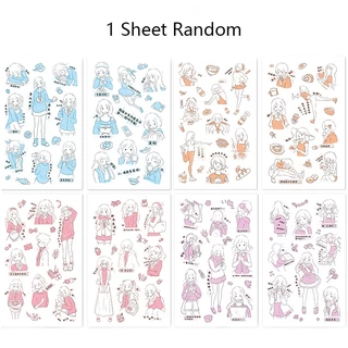 Diy สติ๊กเกอร์ การ์ตูน น่ารัก เครื่องเขียน ตกแต่งห้องเด็ก