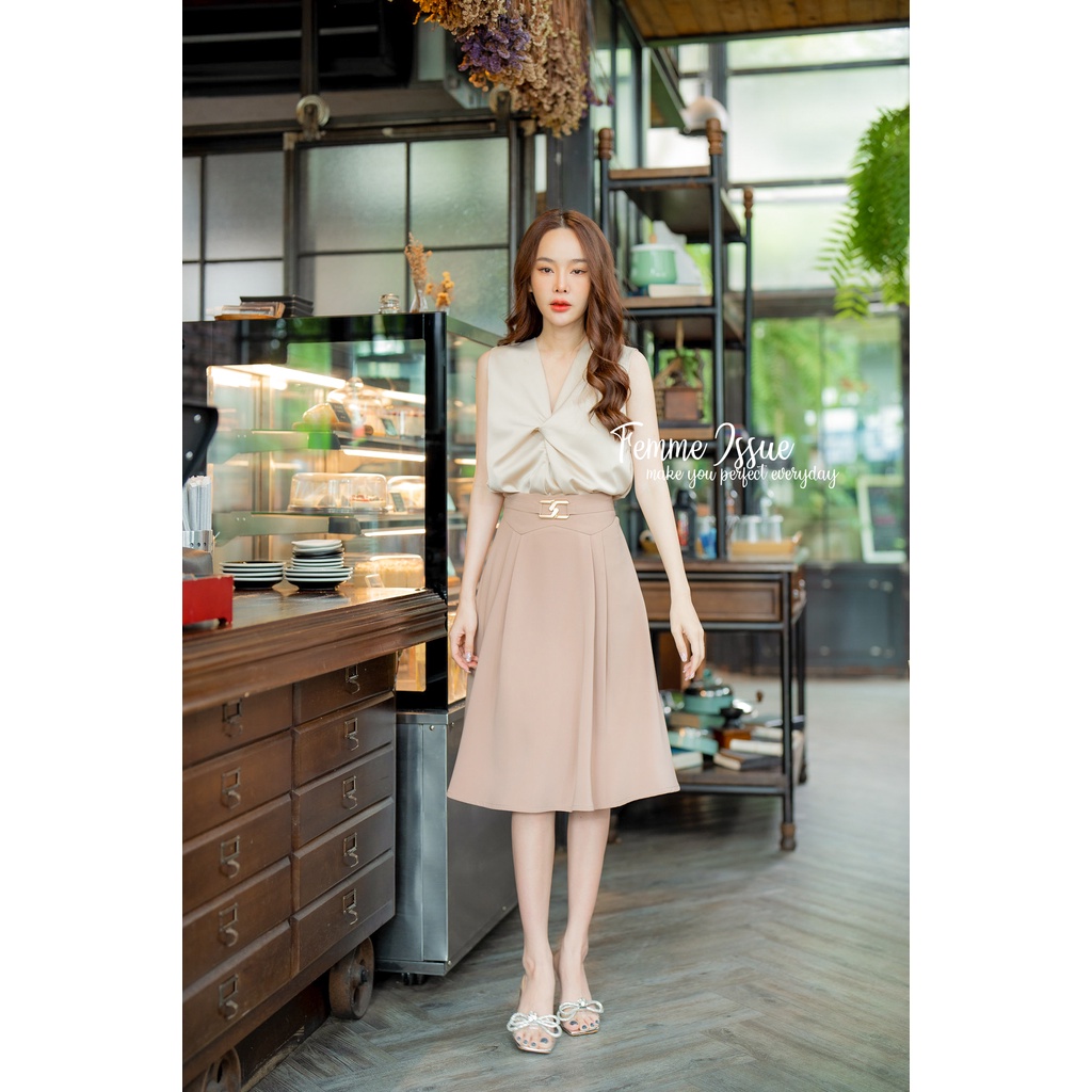 FEMME ISSUE กระโปรงทำงานพรีเมียม C0122 สินค้าขายดี รูปที่ 2