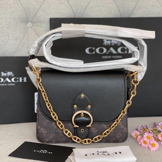 Coach Beat Shoulder Bag 🇺🇸มือ 2 🚩With Horse And Carriage Print 2  🇺🇸 Used like new!