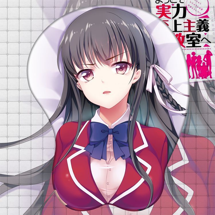 ✠∏Original Horikita Suzune Beauty Chest 3d สเตอริโอแผ่นรองเม้าส์ Pad สายรัดข้อมือซิลิโคนแผ่นรองเม้าส