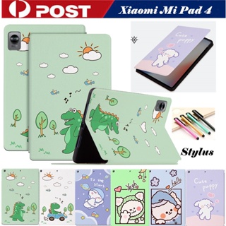 สําหรับ Xiaomi Mi Pad 4 / MiPad 4 เคสน่ารัก สด ขาตั้ง หนัง ฝาพับ หนังสือ กันกระแทก สด น่ารัก เคส