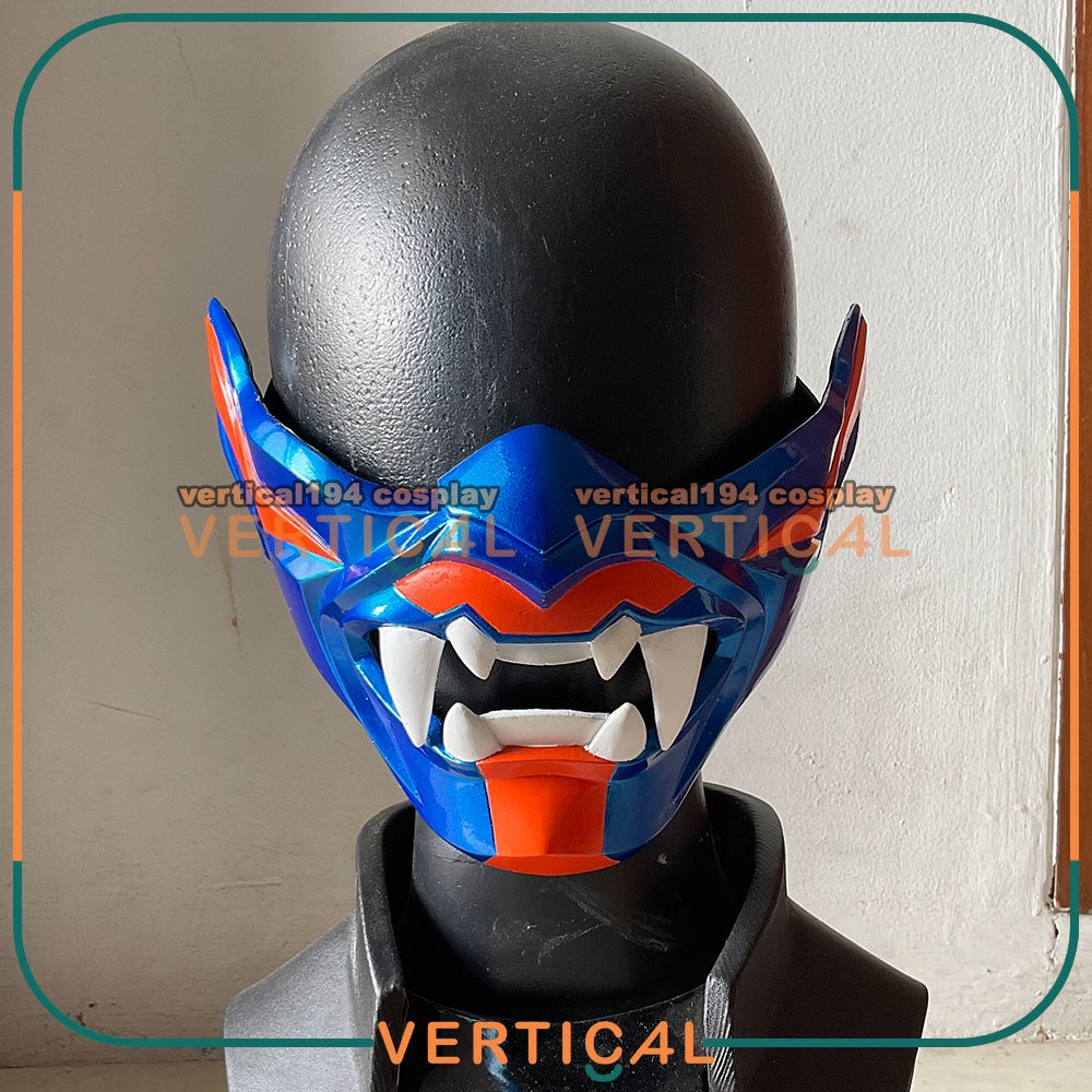VALORANT YORU MASK ONI COSPLAY MASK MASK TECHWEAR MENPO CYBER TENGU HANYA PRIME CHAMPION GAME COSTUM