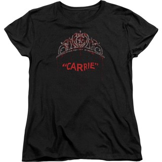 Womens Prom Queen Carrie Shirt เสื้อคู่ เสื้อวินเทจชาย เสื้อยืดชาย เสื้อยืดสีพื้น