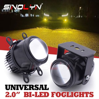 Sinolyn ไฟตัดหมอก LED 3000K 6000K 35W ขนาดเล็ก 2.0 นิ้ว กันน้ํา อุปกรณ์เสริม สําหรับรถยนต์