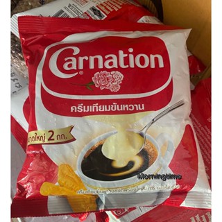 Carnation ครีมเทียมข้นหวานชนิดพร่องไขมัน ถุงเติม คาร์เนชัน 2 กก. นมข้นหวาน