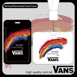 เคสแข็ง ABS แนวตั้ง แนวนอน พร้อมสายคล้อง สําหรับ VANS ใส่บัตรอาหาร บัตรรถบัส