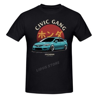 [COD]🧸🍉เสื้อยืดผ้าฝ้าย 100% พิมพ์ลายกราฟฟิค Honda Civic Fd สไตล์ญี่ปุ่น ฮาราจูกุ แนวสตรีท ไซซ์ XS S M L XL XXL 3XL 4XL