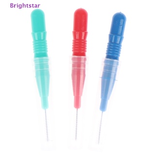 Brightstar 5 ชิ้น ไหมขัดฟัน สุขอนามัยฟัน ไม้จิ้มฟัน แปรงฟัน เครื่องมือดูแลช่องปาก ใหม่