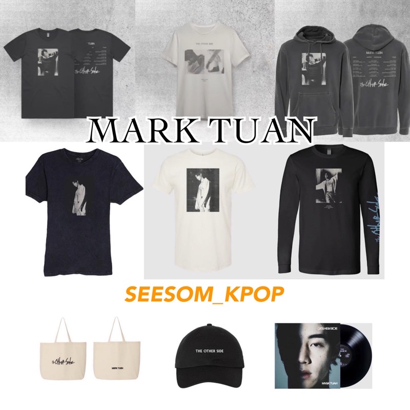 [พร้อมส่ง] เสื้อ หมวก กระเป๋า แผ่นเสียง MarkTuan Official Tour Merch - The other side MARK TUAN (GOT