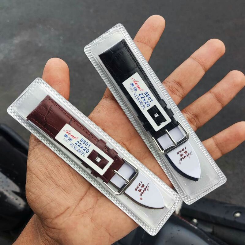 พรีเมี่ยมนาฬิกาหนังแท้ STRAP 12MM 14MM 16MM 18MM 20MM 22MM 24MM LEATHER WATCH STRAP