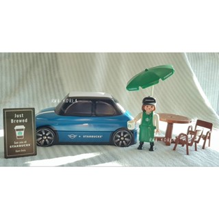 🎀【พร้อมส่ง】 2021 แก้วสตาร์บัคส์เกาหลี Starbucks Korea MINI Lime/ Blue Tin Case Mini Cooper Collection