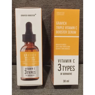 Gravich Triple Vitamin C Booster Serum 30 ml กราวิช เซรั่มวิตามินซี ผิวกระจ่างใส ลดความหมองคล้ำ เซรั่ม