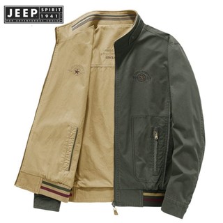 JEEP SPIRIT 1941 ESTD เสื้อแจ็คเก็ตลําลอง คอปก ทรงหลวม สําหรับผู้ชาย 2022