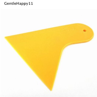 Gentlehappy สติกเกอร์ฟิล์มพลาสติก สีเหลือง สําหรับติดตกแต่งกระจกรถยนต์