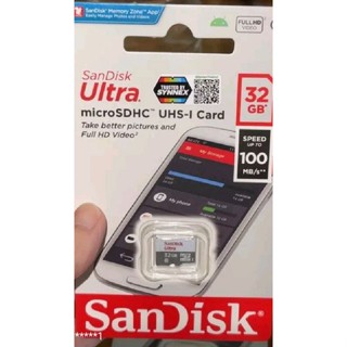 เมมโมรี่การ์ด  microSDHC 32Gb - Class 10 แท้ 100%