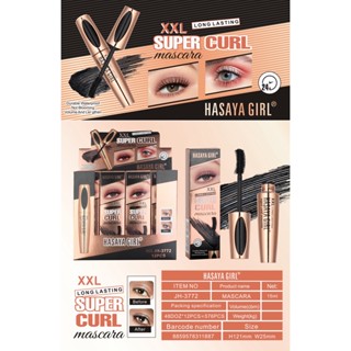 No.JH 3772  HASAYA GIRL super curl mascara มาสคาร่า กันน้ำ ติดทนนาน ที่ปัดขนตา สายฝอมาเอง ยิ่งปัดยิ่งงอน ไม่เยิ้ม