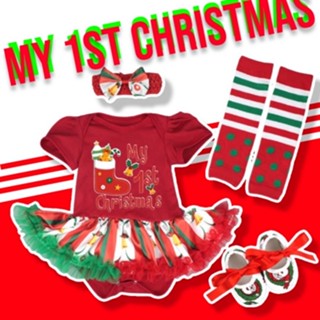 SET my 1st christmas bodysuit คุ้มมากชุดนี้ได้ถึง 4ชิ้น(FANCY218)