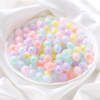 St. kunkka ลูกปัดอะคริลิค ทรงกลม 8-15 มม. หลากสี 50 ชิ้น DIY