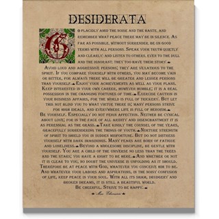 โปสเตอร์ Desiderata Poem Wall Art นิ้ว พิมพ์ลาย สร้างแรงบันดาลใจ สําหรับตกแต่งผนังห้องน้ํา ห้องครัว ห้องนอน สํานักงาน