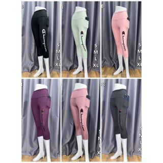 กางเกงเล็กกิ้งขา4สวนผู้หญิง กางเกงโยคะ กางเกงออกกำลังกาย Legging P02