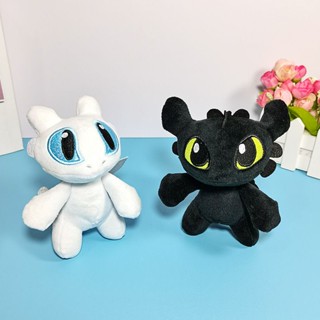 Ready Stock !!! How to Train Your Dragon Plush Pendant White Black  Keychain Schoolbag Pendant Girl Gift