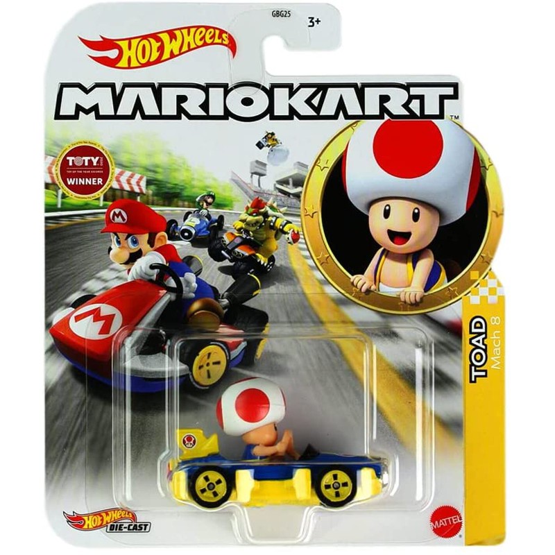 Hot Wheels Mario Kart Toad Mach 8 HDB35