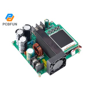 Pcbfun โมดูลบูสท์แรงดันไฟฟ้า DC9V~60V 900W 15A CNC หน้าจอ LCD