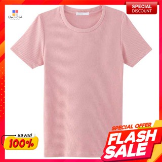 เบสิโค เสื้อยืดผ้าร่องสีพื้น รุ่น BSTN2107LC123Besico Plain T-shirt BSTN2107LC123