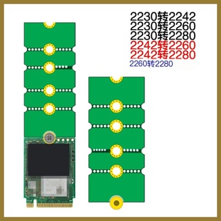 อะแดปเตอร์แปลงการ์ด M.2 SSD M.2 สําหรับ 2230 2242 2260 เป็น 2280 M2 SSD