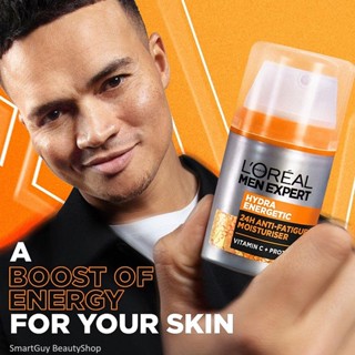 LOreal Men Expert Hydra Energetic Multi-Action 5 Anti-Fatigue Moisturiser Serum ผลิตภัณฑ์บำรุงผิวหน้าผู้ชายสูตรพิเศษ