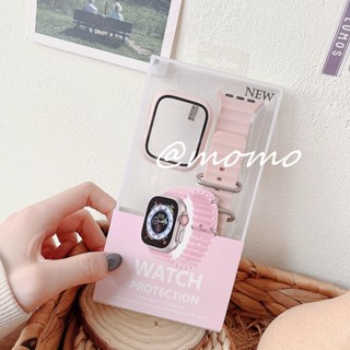 สายนาฬิกาข้อมือซิลิโคน สําหรับ iWatch Band Ultra Series 8 7 6 3 5 4 Se A P P L E