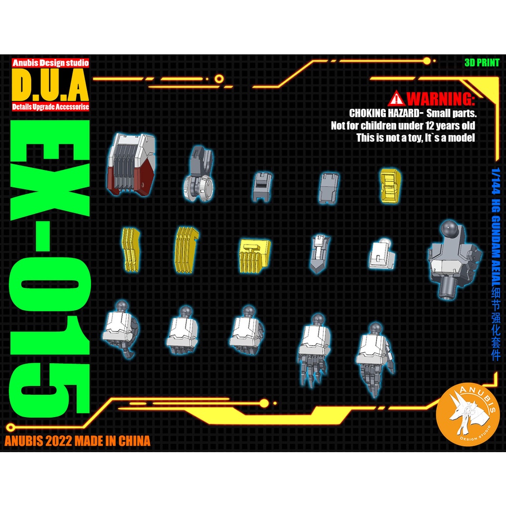 ANUBIS EX015 อะไหล่อัพเกรดรายละเอียดสําหรับ HG 1/144 AREIAL