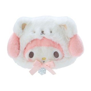 B[ส่งตรงจากญี่ปุ่น] Sanrio Pouch Fuwa Fuwa Snow Design My Melody Japan Sanrio Characters