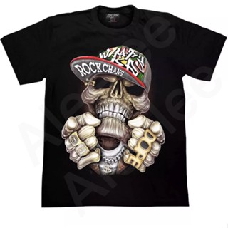 เสื้อยืด ROCK CHANG T-shirt 3Dเสื้อเรืองแสง ผู้ชาย