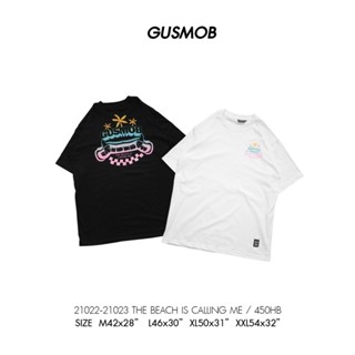 เสื้อยืดวินเทจ Tee ลายน่ารัก♀❡GUSMOB เสื้อยืด 21022-21023 THE BEACH IS CALLING ME เสื้อแฟชั่นผญ