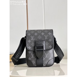 พรี​ ราคา6500 Lv Louis Vuitton M46442 หนังแท้กระเป๋าสะพาย กระเป๋าสะพายไหล่