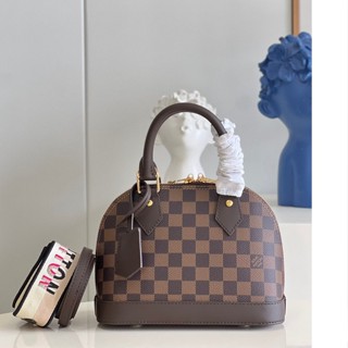 พรี​ ราคา8300 Lv louis vuitton Alma BB M41221 กระเป๋าถือ กระเป๋าสะพายไหล่ กระเป๋าสะพายข้าง