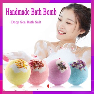 Bubble Bath Bomb บาธบอมตีฟอง สบู่แช่ตัว ทำสปา ทำฟอง เหมาะกับทุกสภาพผิว แม้ผิวบอบบาง แพ้ง่าย หอมละมุน 100 กรัม